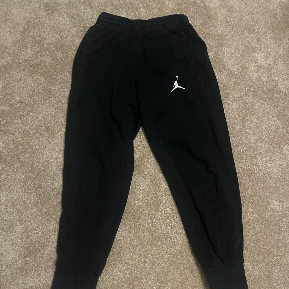 Jordan Junior Kids Black Sweatpants with Logo